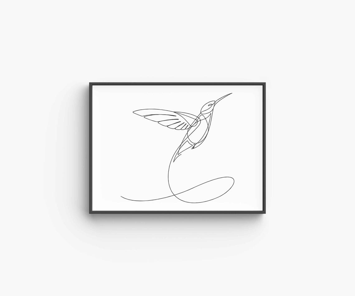 Minimalist Bird Line Art, Elegant Flying Art Print - Image 6