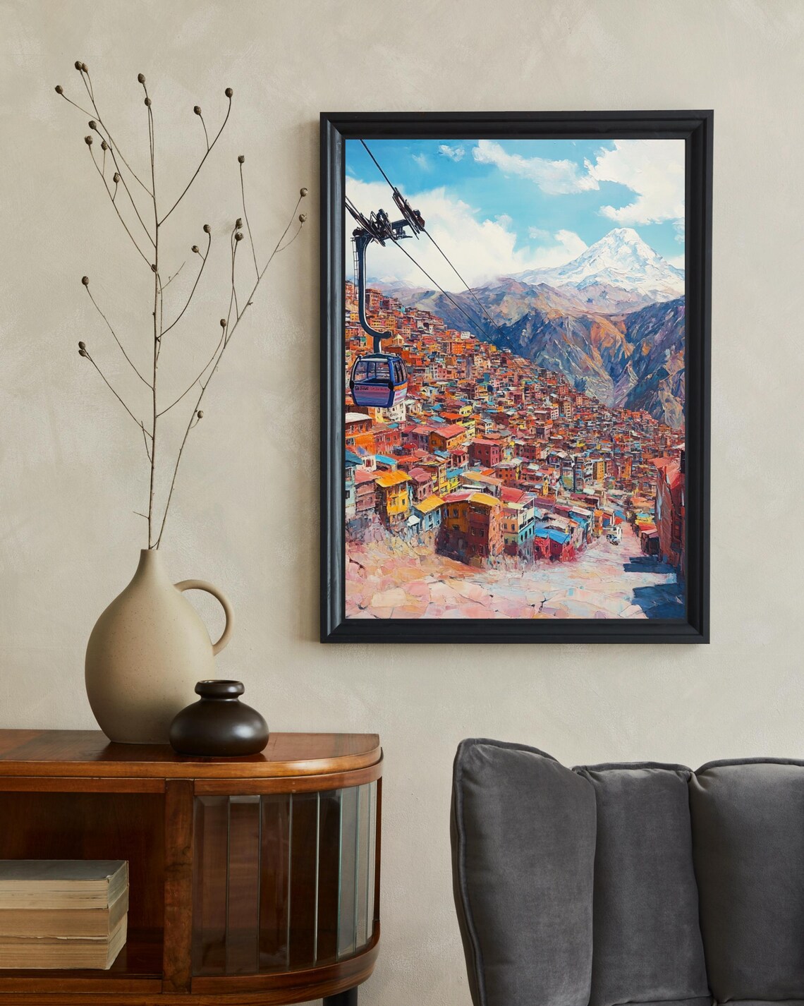 La Paz Bolivia Travel Poster, Wedding Gift - Image 2