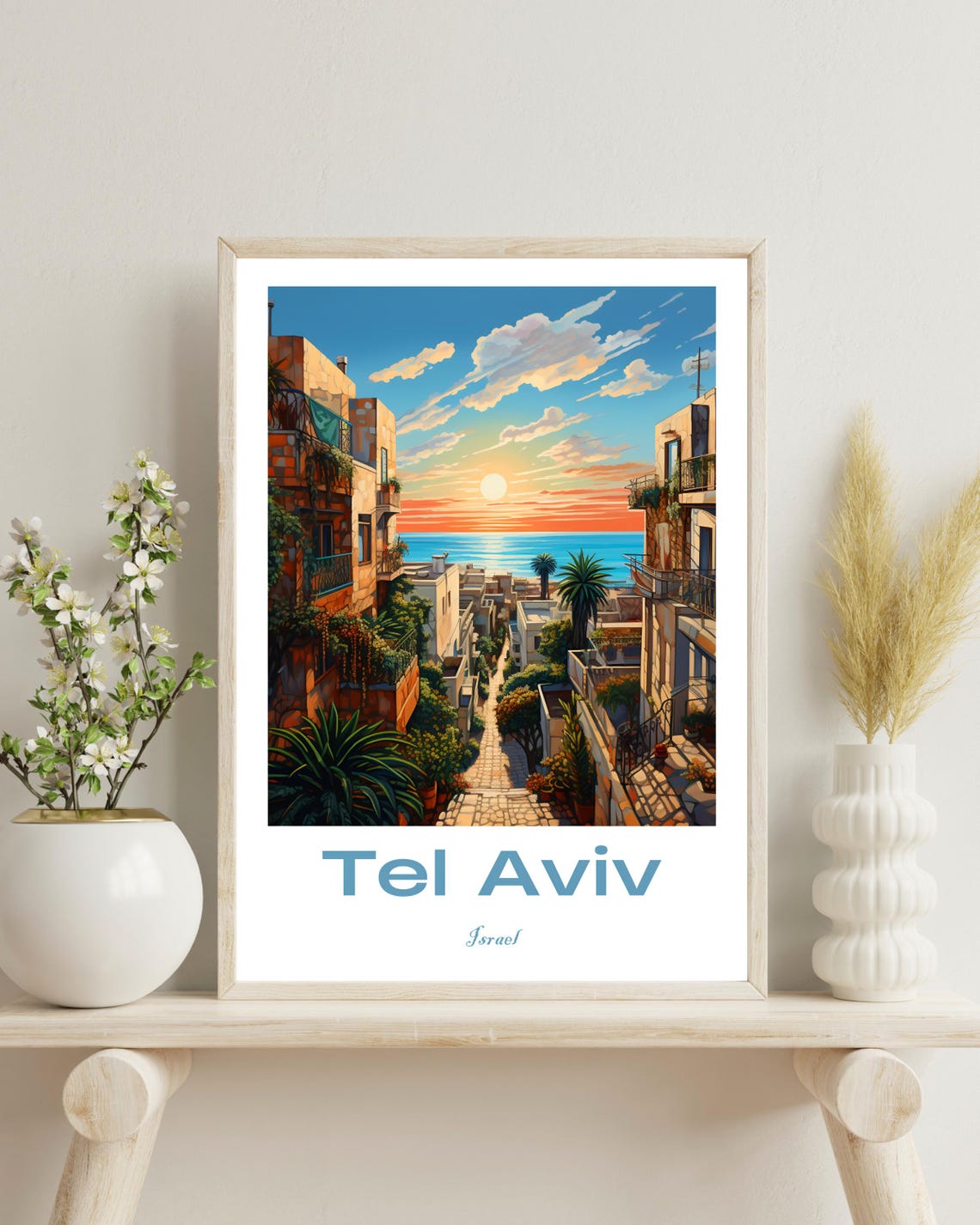 Tel Aviv, Israel Travel Poster