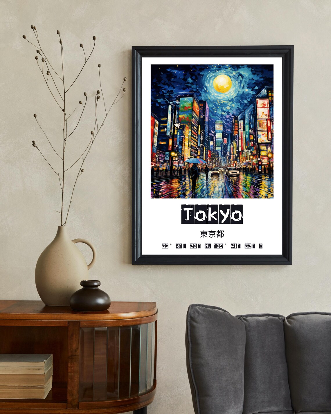 Tokyo Shibuya Crossing - Vintage Travel Poster - Image 2
