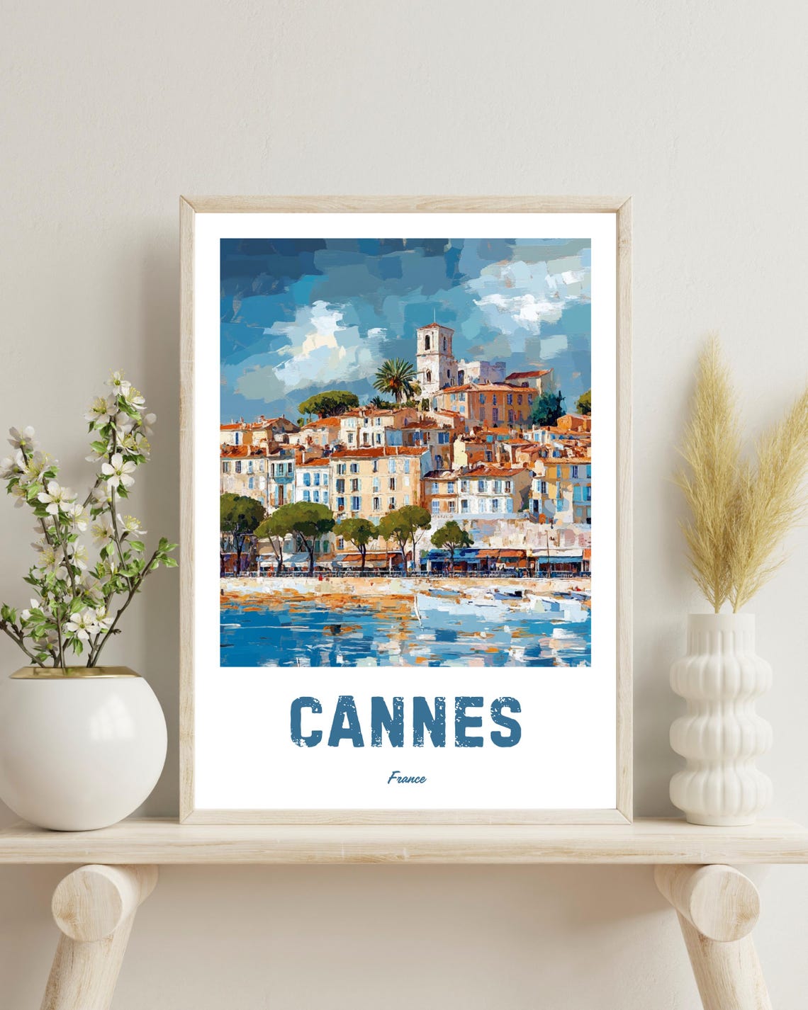 Cannes Travel Poster, French Riviera Art Gift