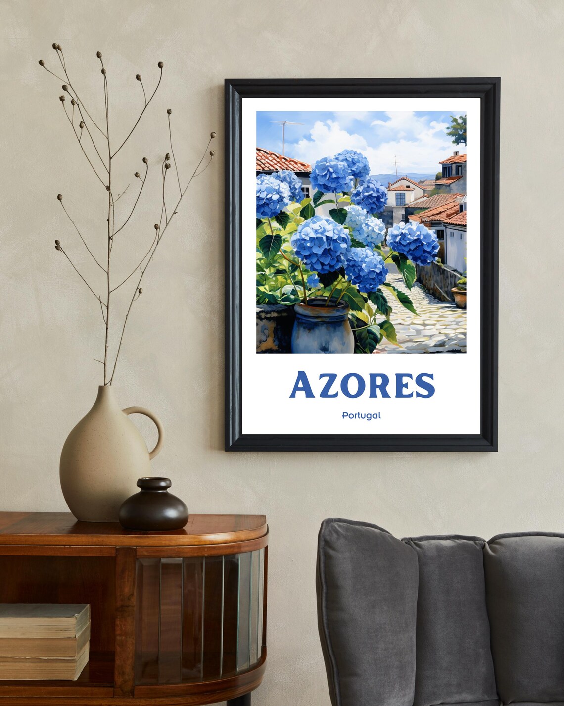 Azores Portugal Travel Poster, Wall Art Print - Image 2