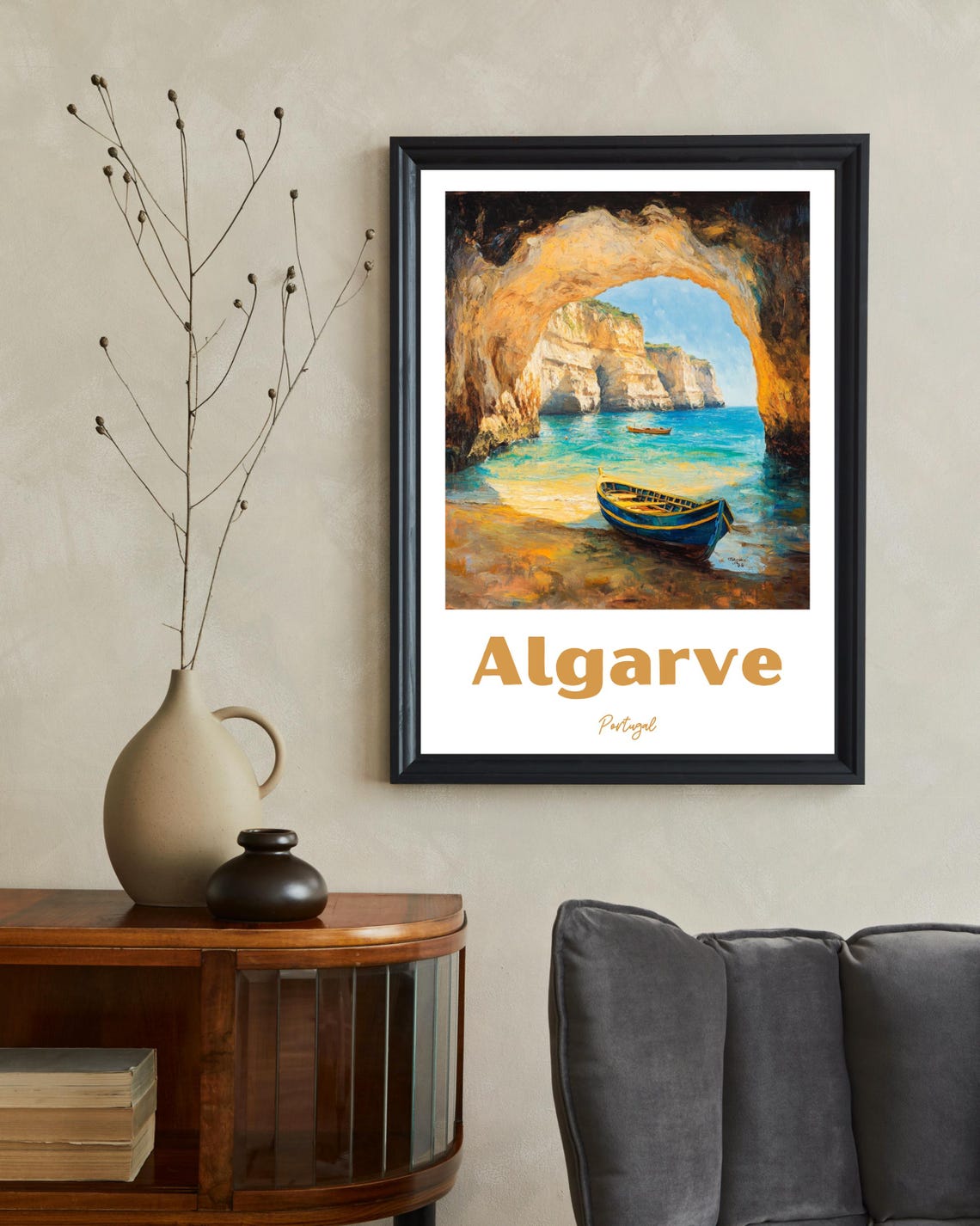 Algarve Portugal Travel Poster, Christmas Gift - Image 2