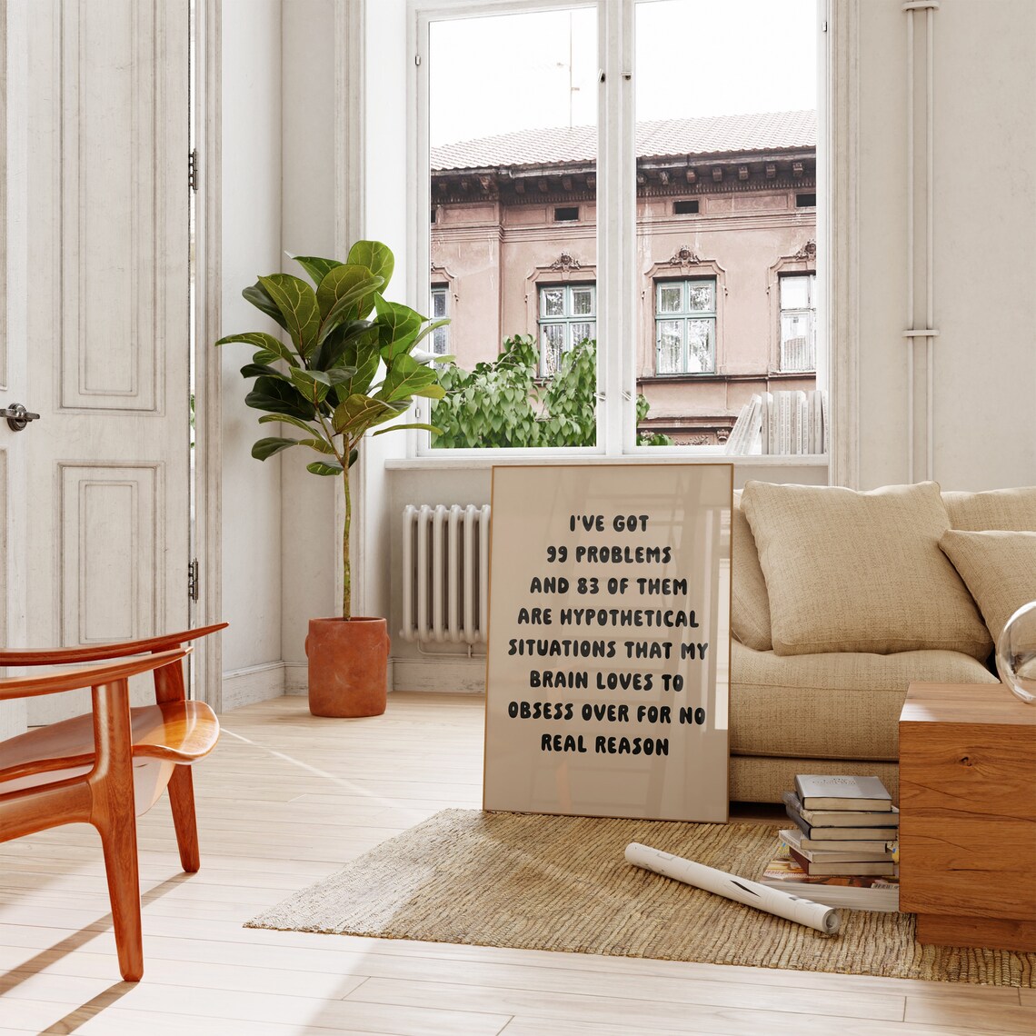 Therapy Quote Funny Typography Art Print, Therapy Room - Image 2