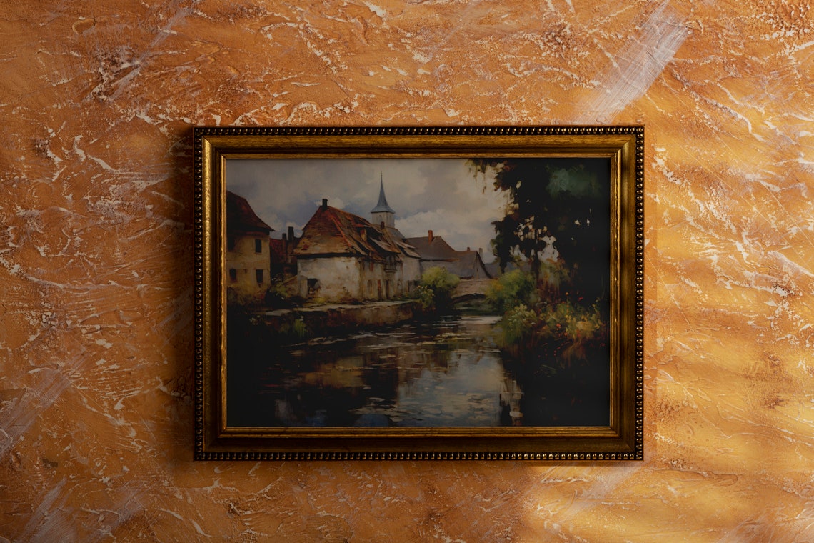 Rustic European Village Art Print - Image 2