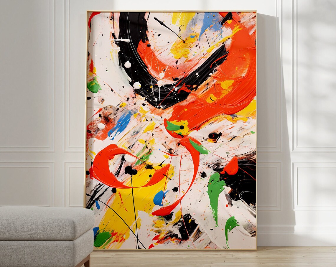 Jackson Pollock Modern Abstract Art Print