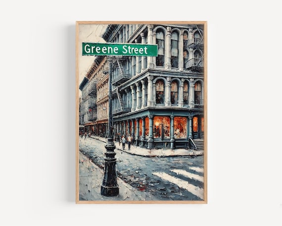 Greene Street Soho New York City Travel Poster