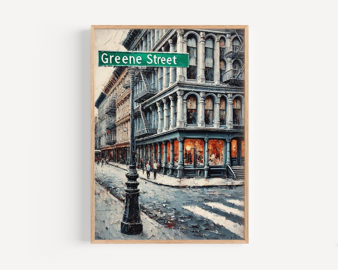 Greene Street Soho New York City Travel Poster