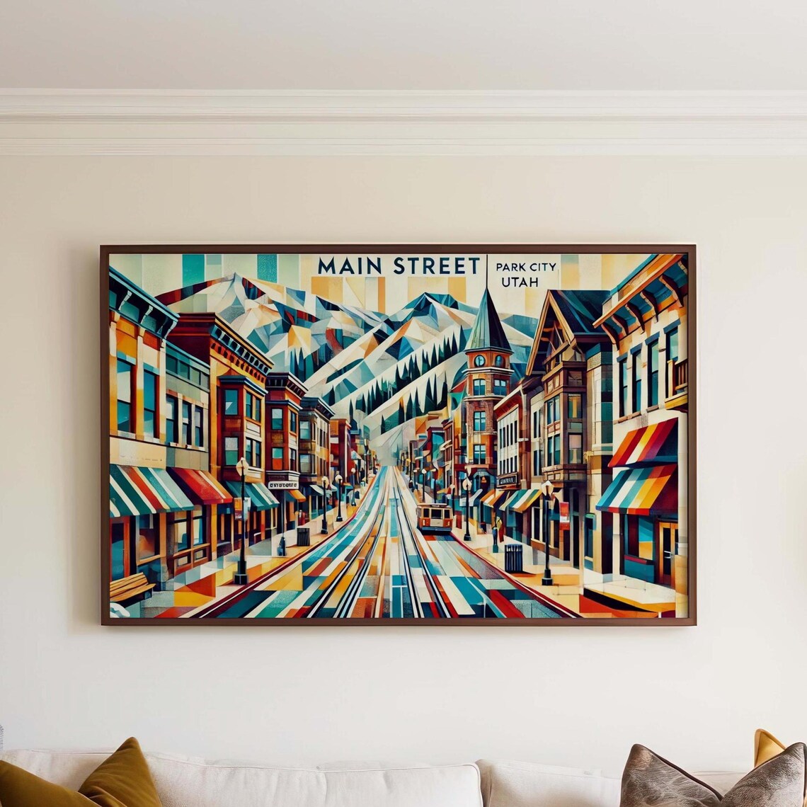 Park City Main Street Utah Travel Poster