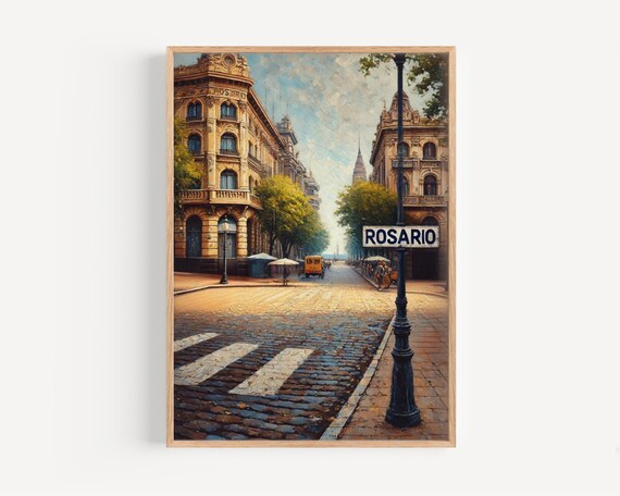 Rosario Wall Art Travel Print Argentina Poster South Gift Housewarming Souvenir Home Decor