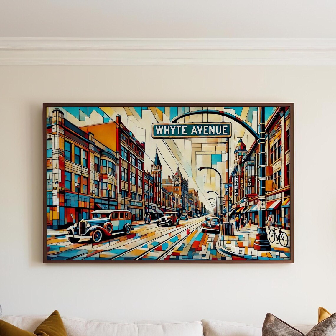 Whyte Avenue Edmonton Alberta Travel Poster