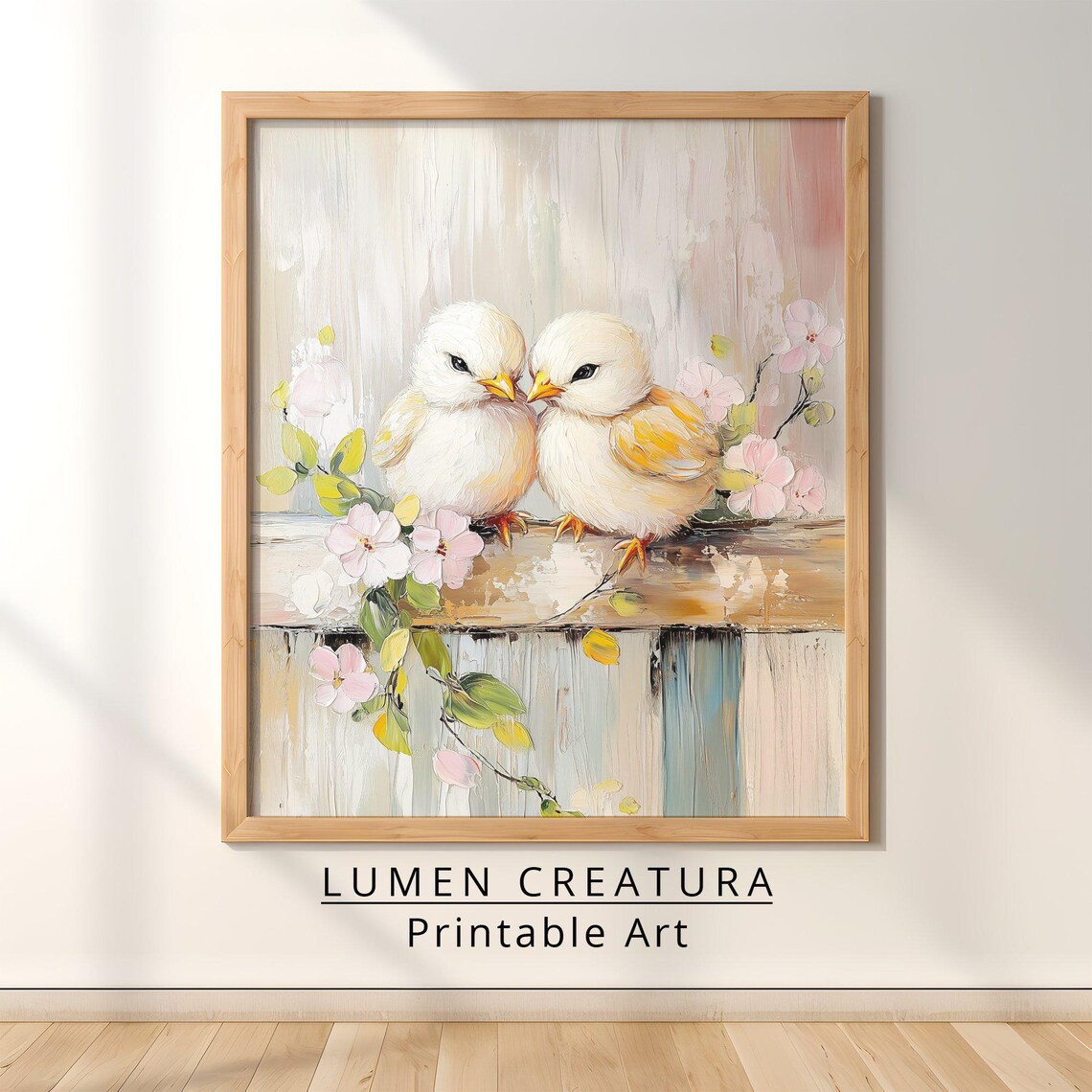 Easter Chicks Art Print, Cute Spring Farmhouse - Image 3