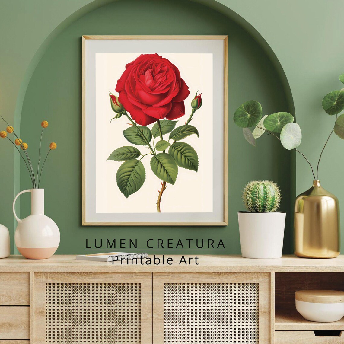 Rose Valentines Day Romantic Valentine Art Print - Image 3
