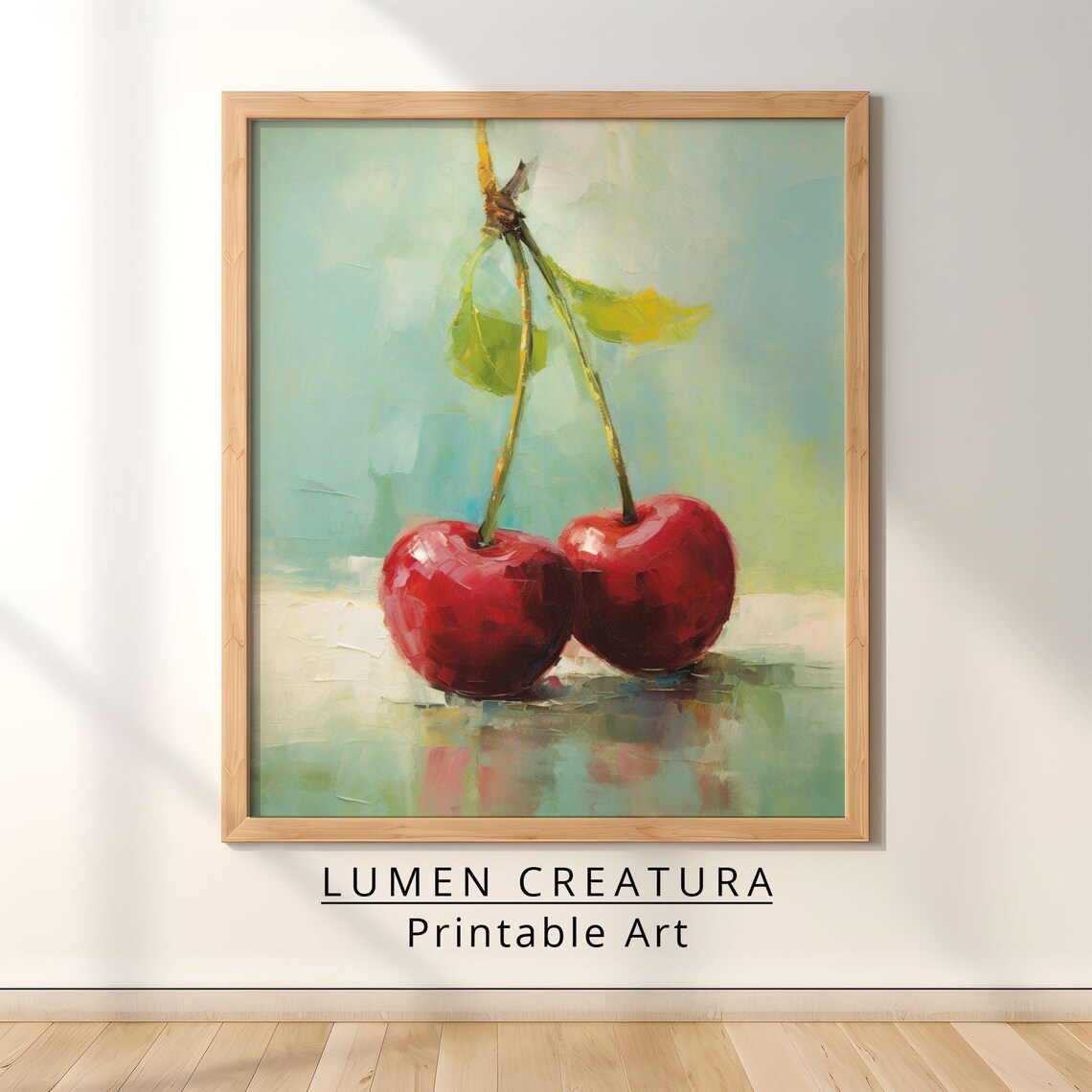 Cute Cherry Valentines Day, Romantic Decor Art Print - Image 4