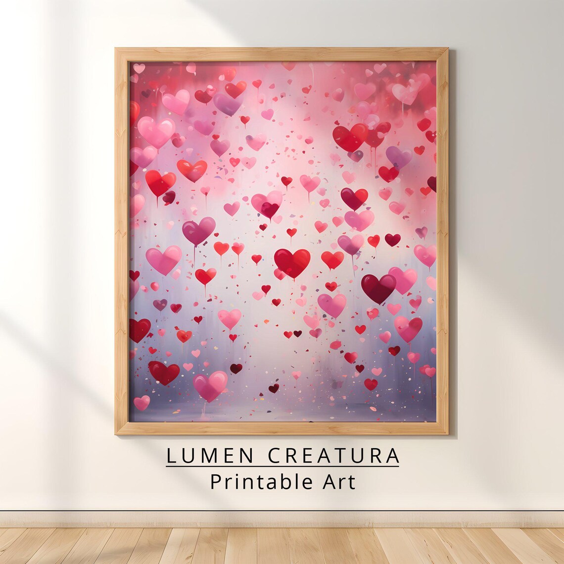 Valentines Day Heart Art Print, Romantic Gift For Her - Image 4