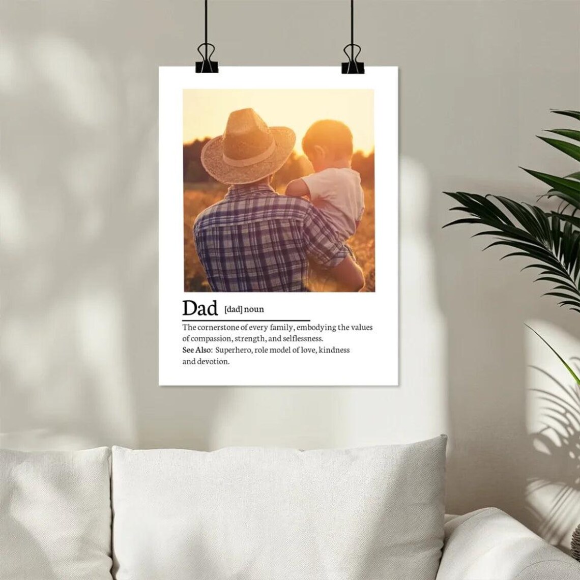 Personalized Dad Definition Quote, Wall Art Print - Image 3