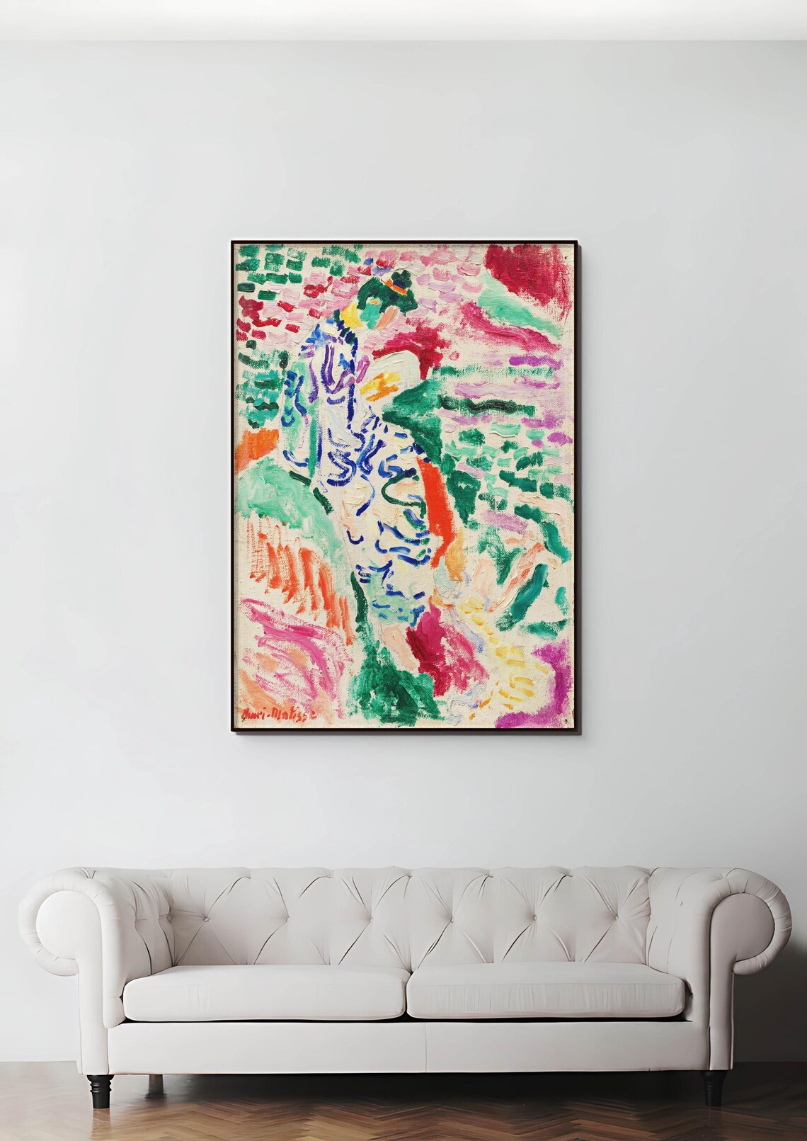 Henri Matisse Style Abstract Colorful Figure Fauvist Expressionist Art Poster - Image 4