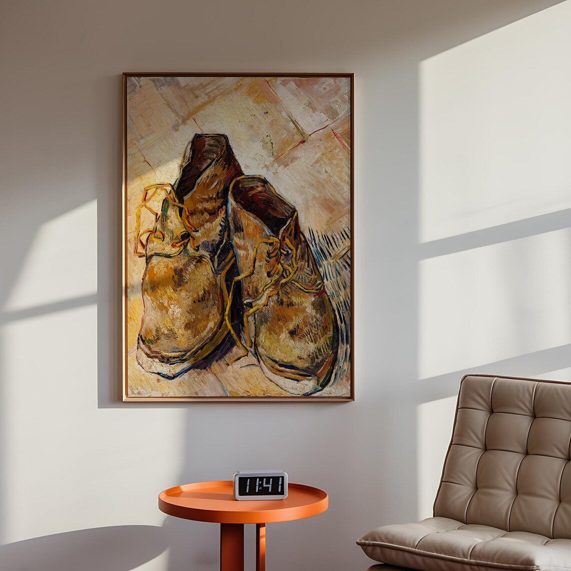 Vincent van Gogh A Pair of Shoes Worn Boots Still Life Moody Fine Art Poster - Image 2