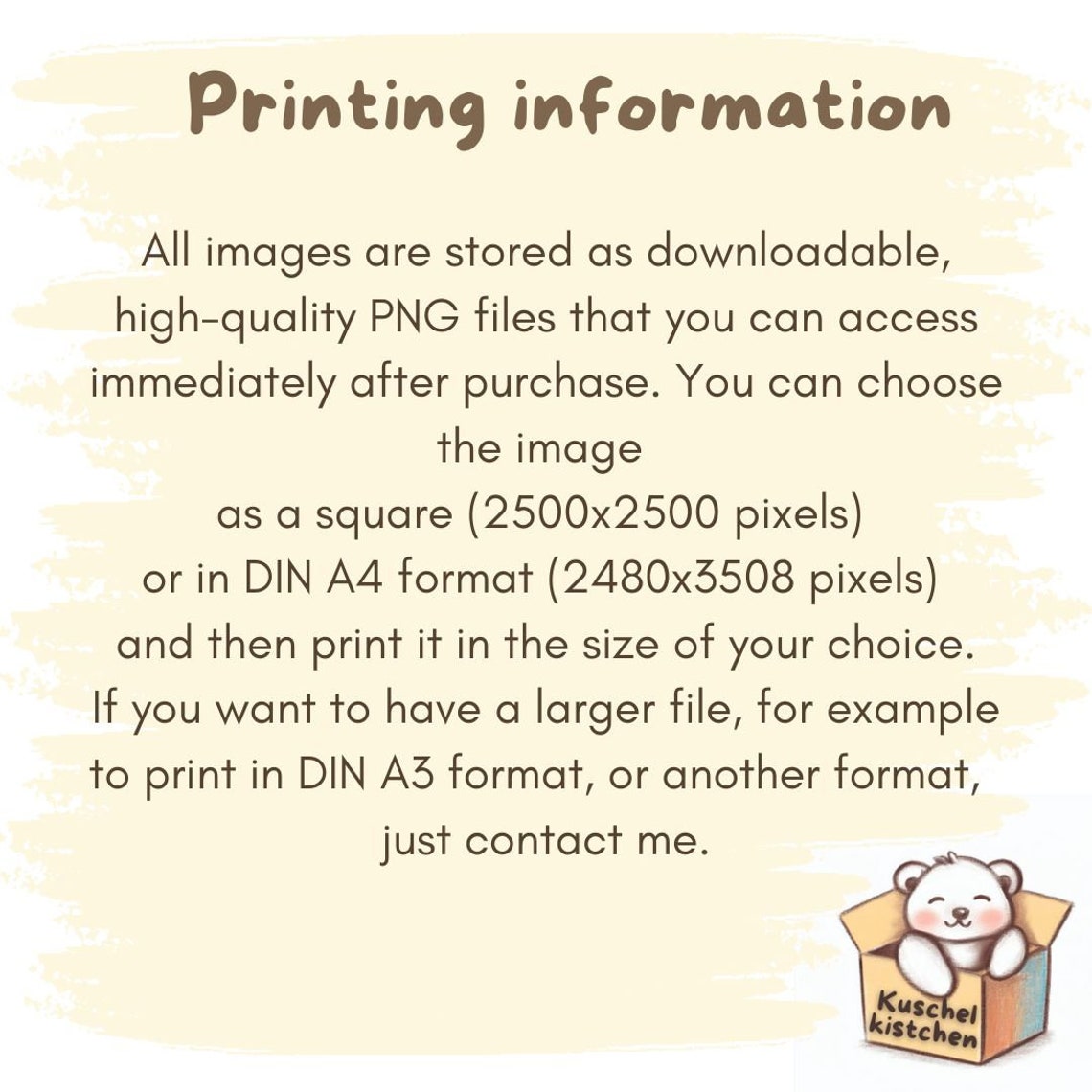Cute Brown Bear Watercolor Leafy Sprigs Nursery Animal Poster - Image 2
