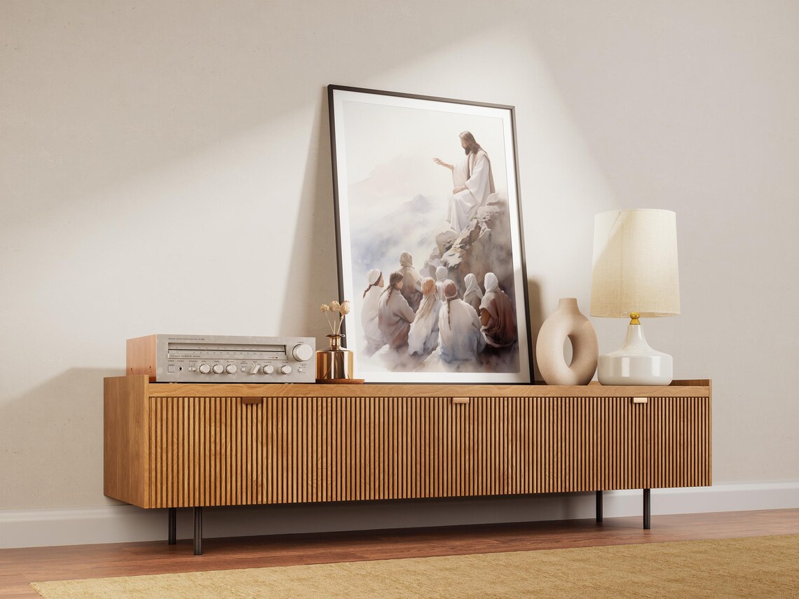 Sermon On The Mount Christian Wall Art Print - Image 2