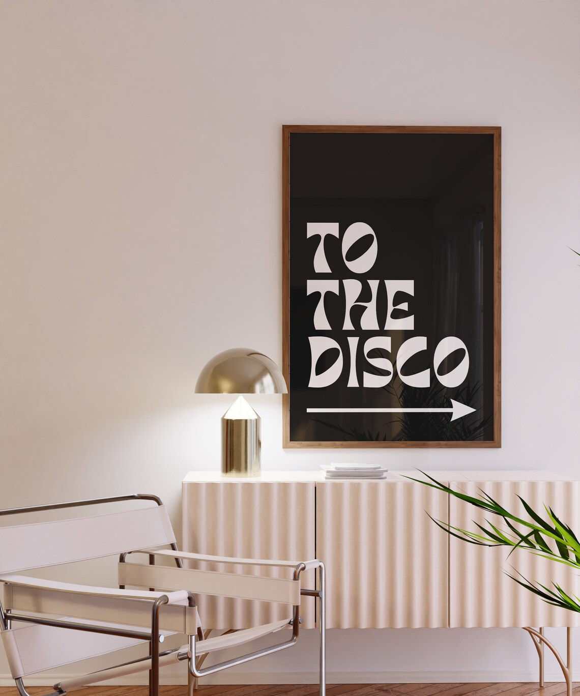 Disco Ball Typography Poster, Groovy Mirror Ball - Image 3