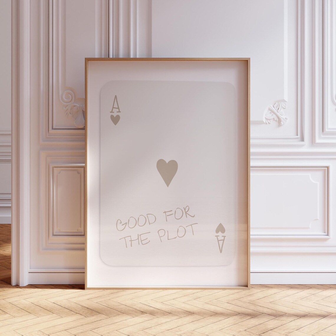 Ace Of Spades Retro Trendy Art Print, Neutral Decor - Image 2