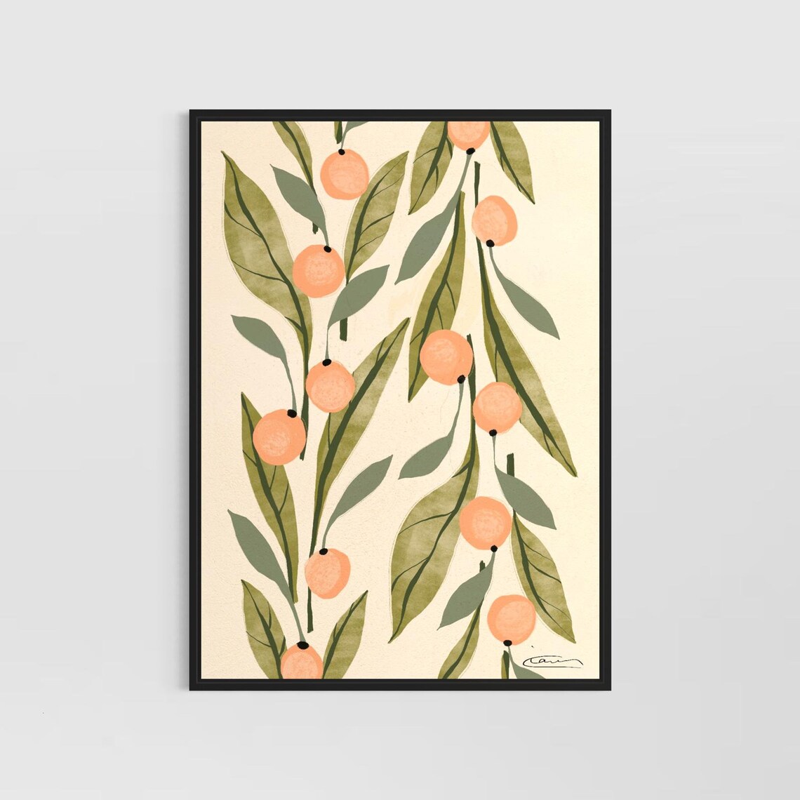 Citrus Fruit Artwork Oranges Print Fruit Wall Art Kitchen Decor With Oranges Illustration Gift Idea - Image 3