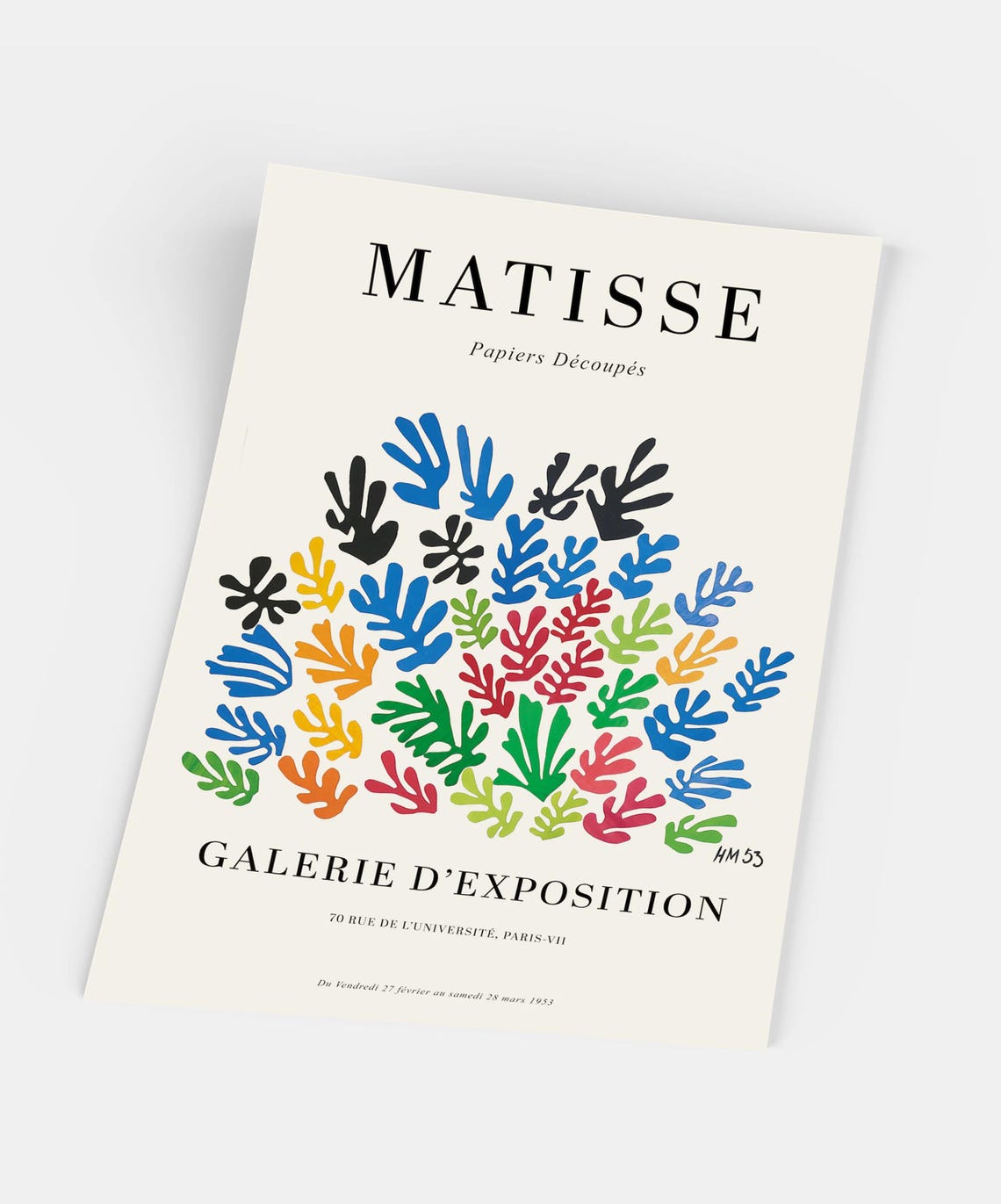 Matisse Papiers Decoupes Colorful Paper Cutout Bouquet Poster - Image 5