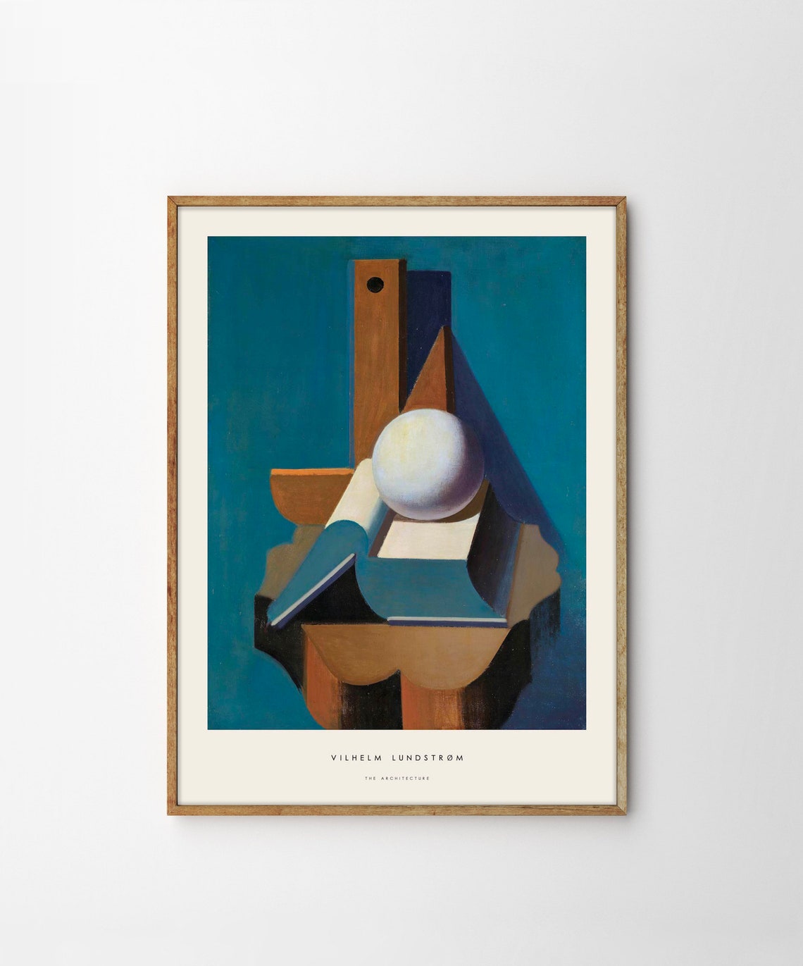 Vilhelm Lundstrøm The Architecture Cubist Still Life Art Poster - Image 3