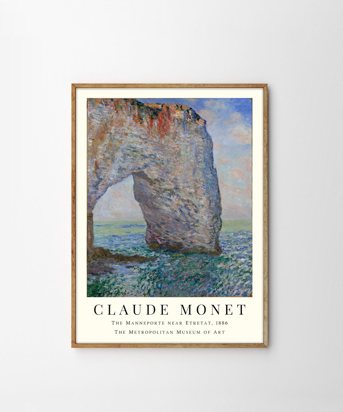 Claude Monet The Manneporte near Etretat 1886 Rock Arch Poster - Image 4
