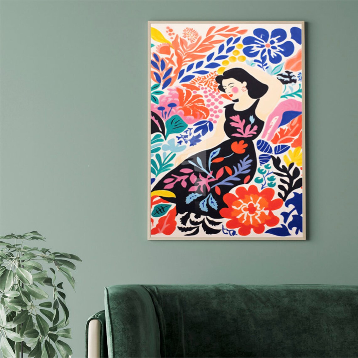 Matisse Sleeping Woman Art Print, Matisse-Inspired - Image 2