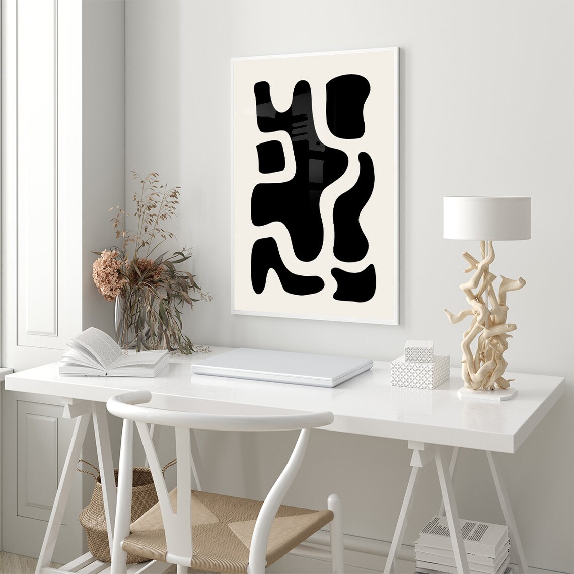 Minimalist Abstract Lines Poster Art Print - Image 2