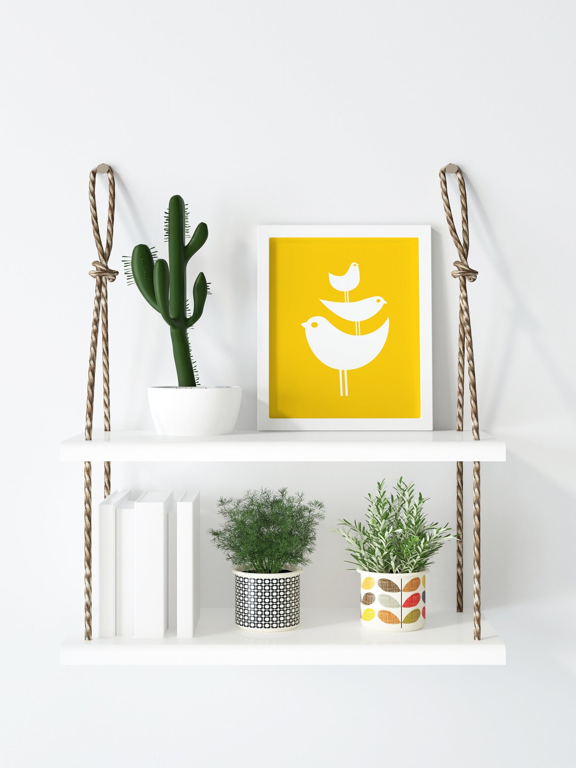 Mid Century Modern Geometric Art, Living Room Print - Image 2