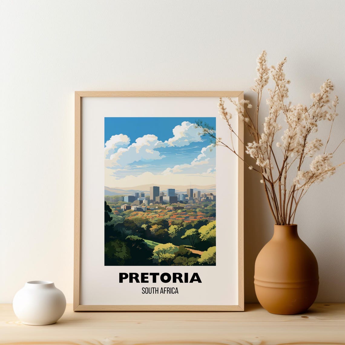 Pretoria Travel Poster Wall Art Pretoria South Africa Art Print South Africa Travel Prints Pretoria Decor Gift Artwork - Image 2
