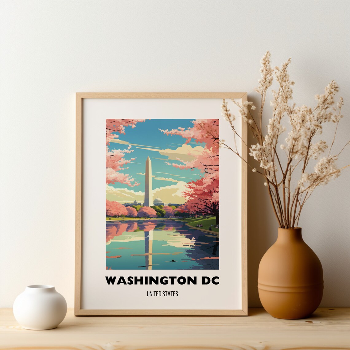 Washington Dc Travel Poster, National Mall Capitol Hill - Image 2