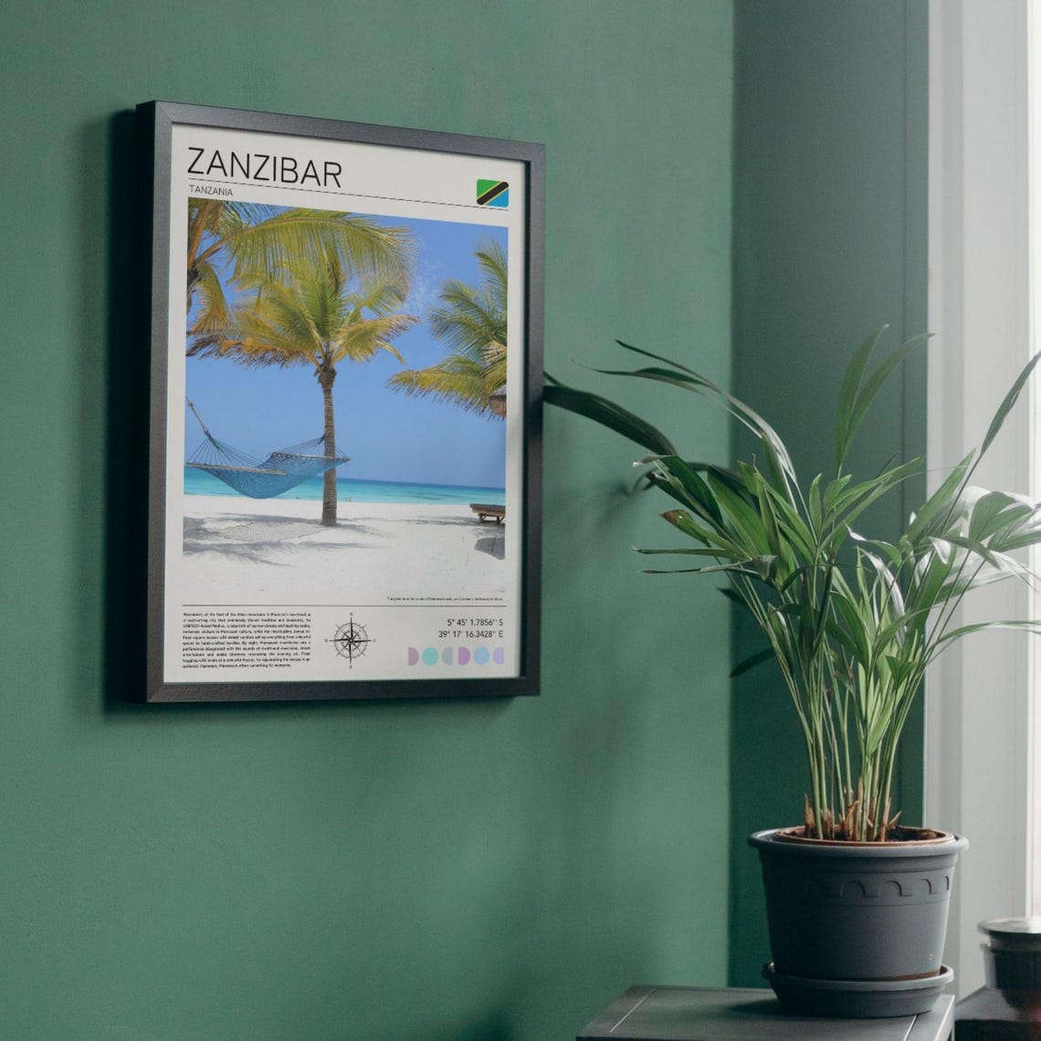 Zanzibar Poster Zanzibar Wall Art Tanzania Travel Print Zanzibar Gift Idea Africa Travel Art Zanzibar Beach African Beach Photography - Image 2