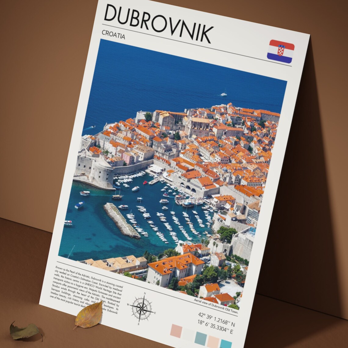 Dubrovnik Poster Dubrovnik Art Croatia Travel Print Dubrovnik Old Town Dubrovnik Wall Art Travel Photography Dubrovnik Gift - Image 3