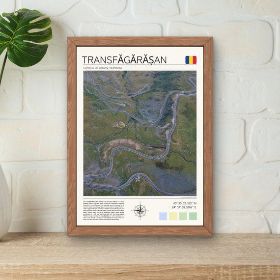 Transfagarasan Print Transfagarasan Wall Art Transfagarasan Driving Road Transfagarasan Romania Driving Gifts Cycling Gifts
