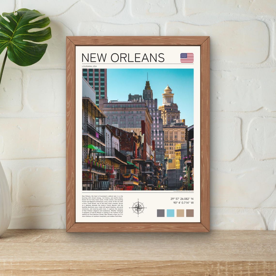 New Orleans Print New Orleans Wall Art Bourbon Street New Orleans Print Nola Artwork New Orleans Poster Print New Orleans Louisiana Art