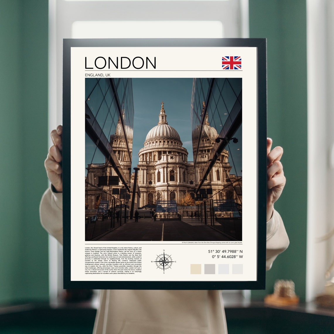London Print London Art London Wall Art London St Pauls Cathedral Photo London England Gift London Poster - Image 5