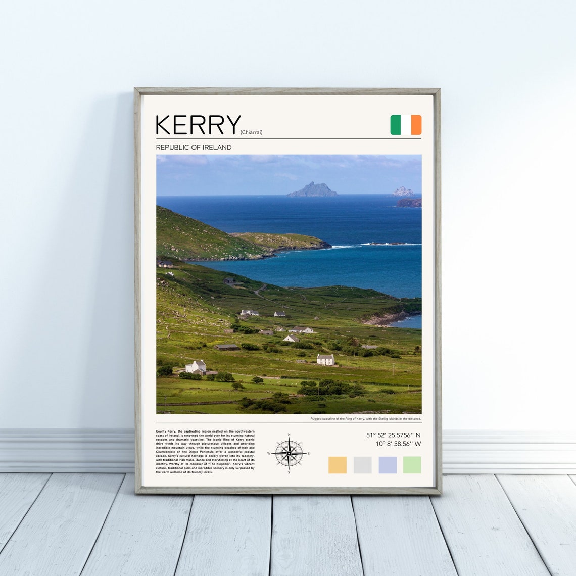 Kerry Ireland Emerald Coast Skellig Islands Ring of Kerry Poster - Image 3