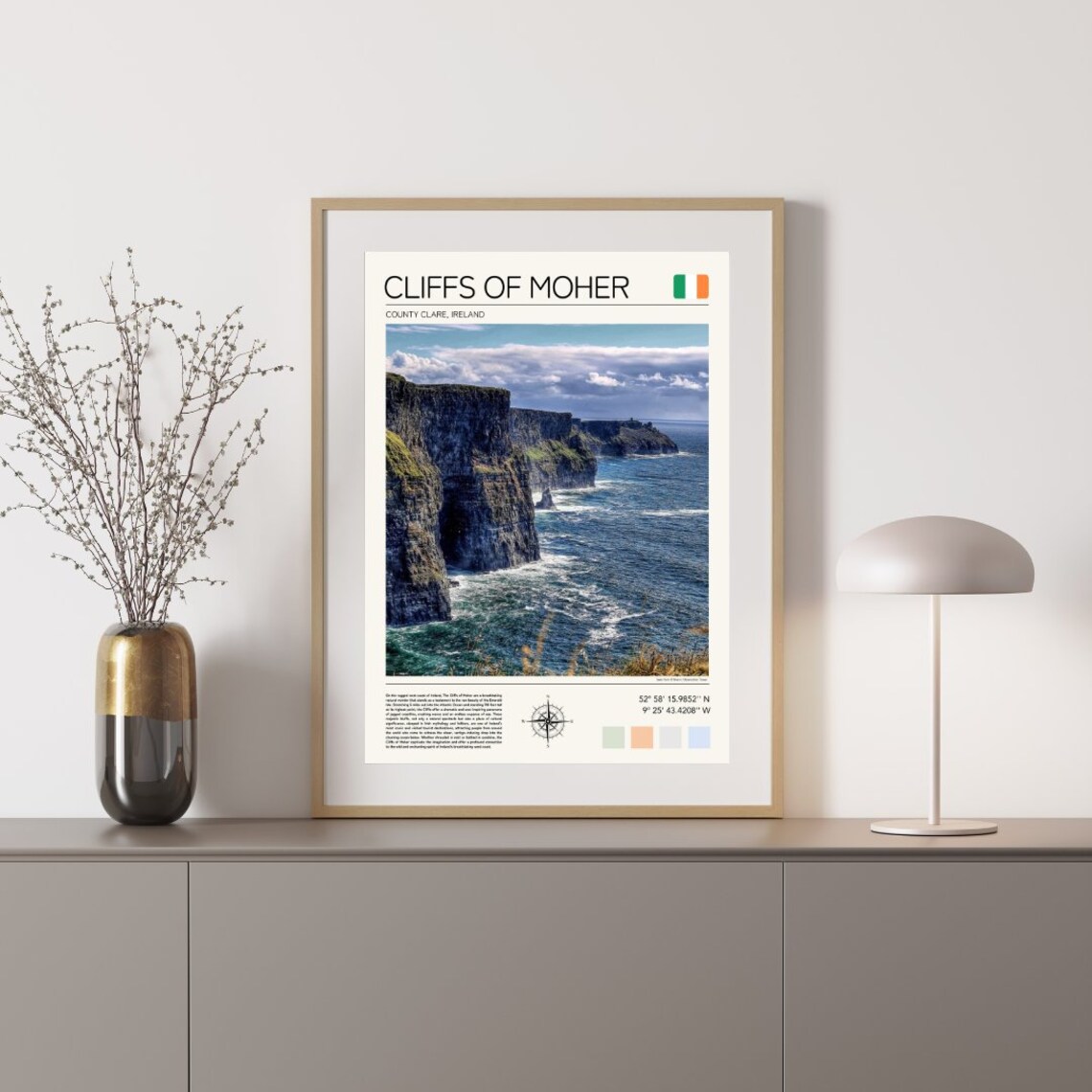 Cliffs Of Moher Ireland Travel Poster, County Clare - Image 4