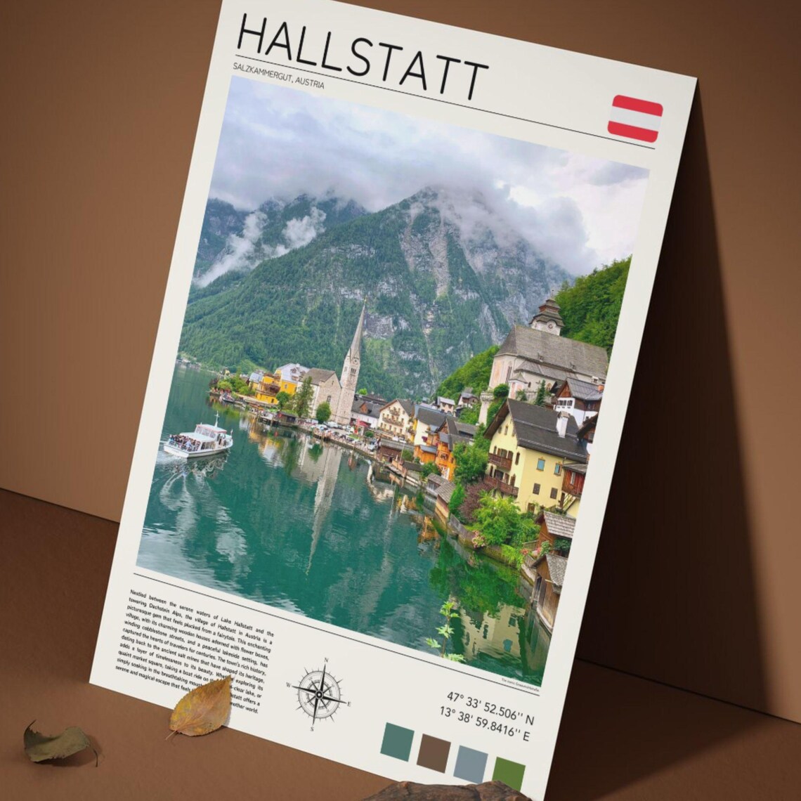 Hallstatt Austria Lakeside Village Alps Scenic Travel Poster - Image 5