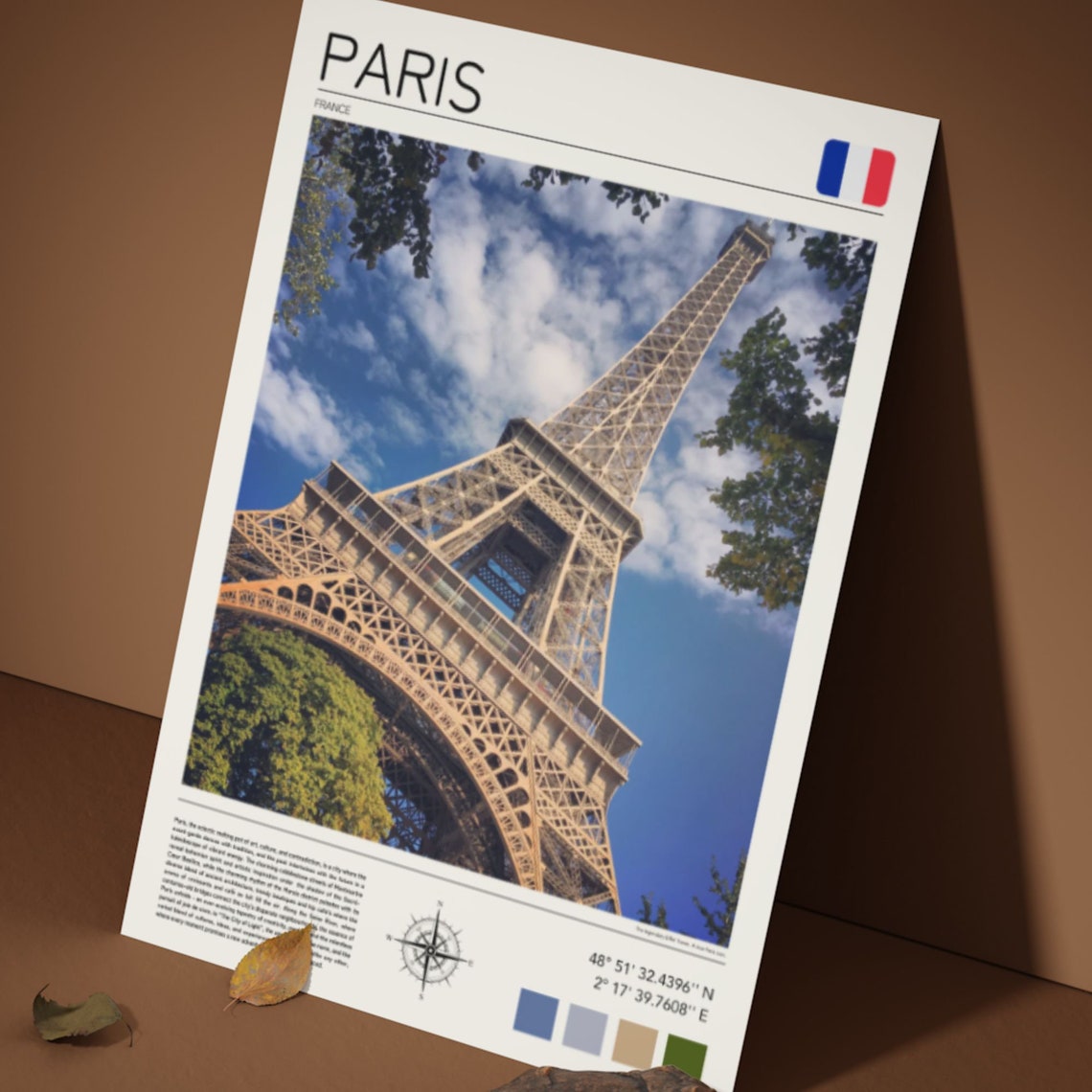 Paris Eiffel Tower France Iconic Landmark City Travel Poster - Image 5