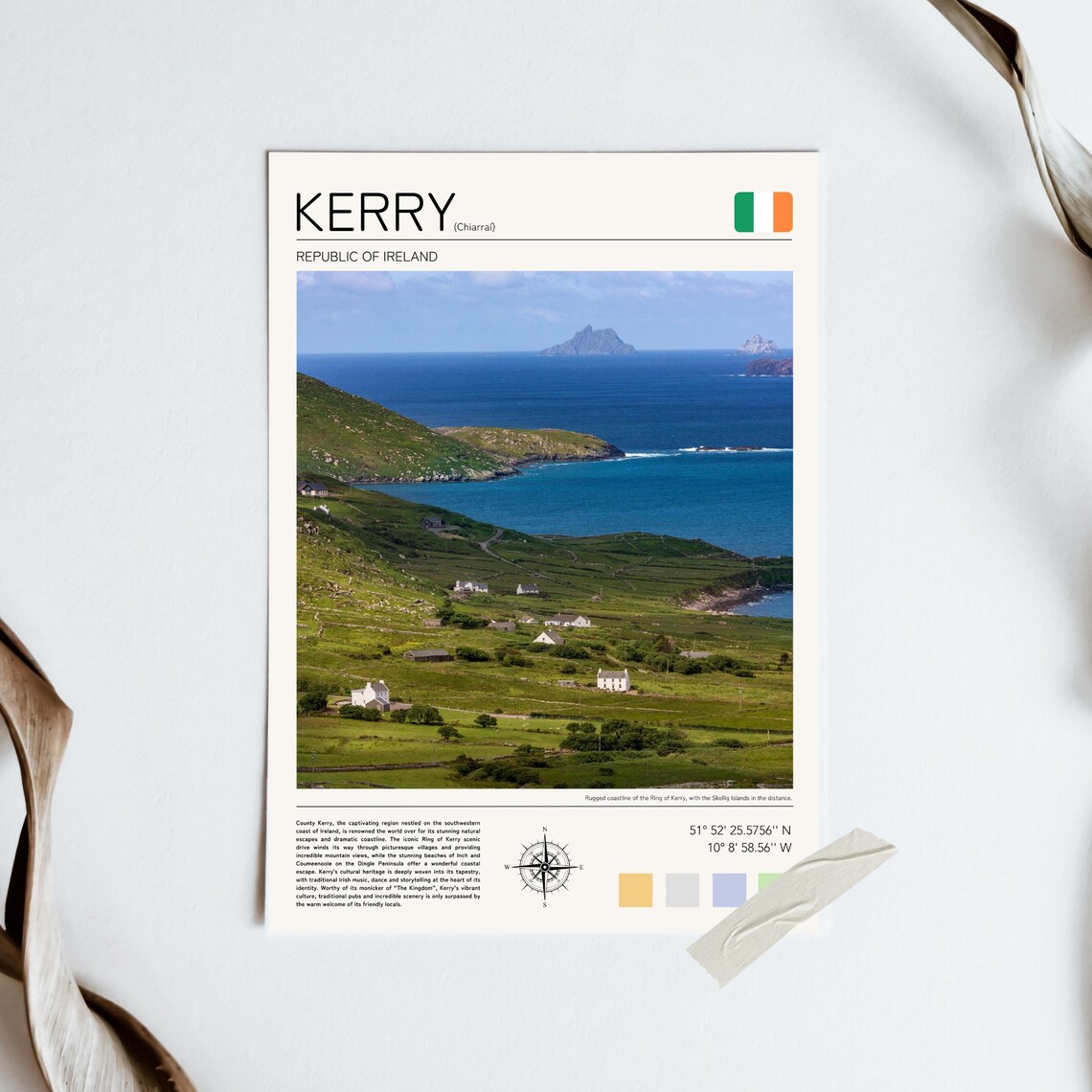Kerry Ireland Emerald Coast Skellig Islands Ring of Kerry Poster - Image 4