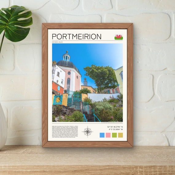 Portmeirion Print Portmeirion Poster Portmeirion Gift Portmeirion North Wales Portmeirion Print Portmeirion Wall Art