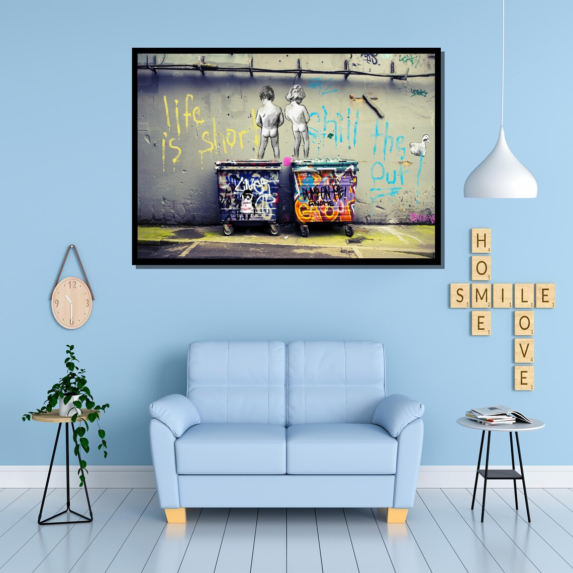 Life Is Short Chill Out Graffiti Kids Urban Street Art Poster - Image 4