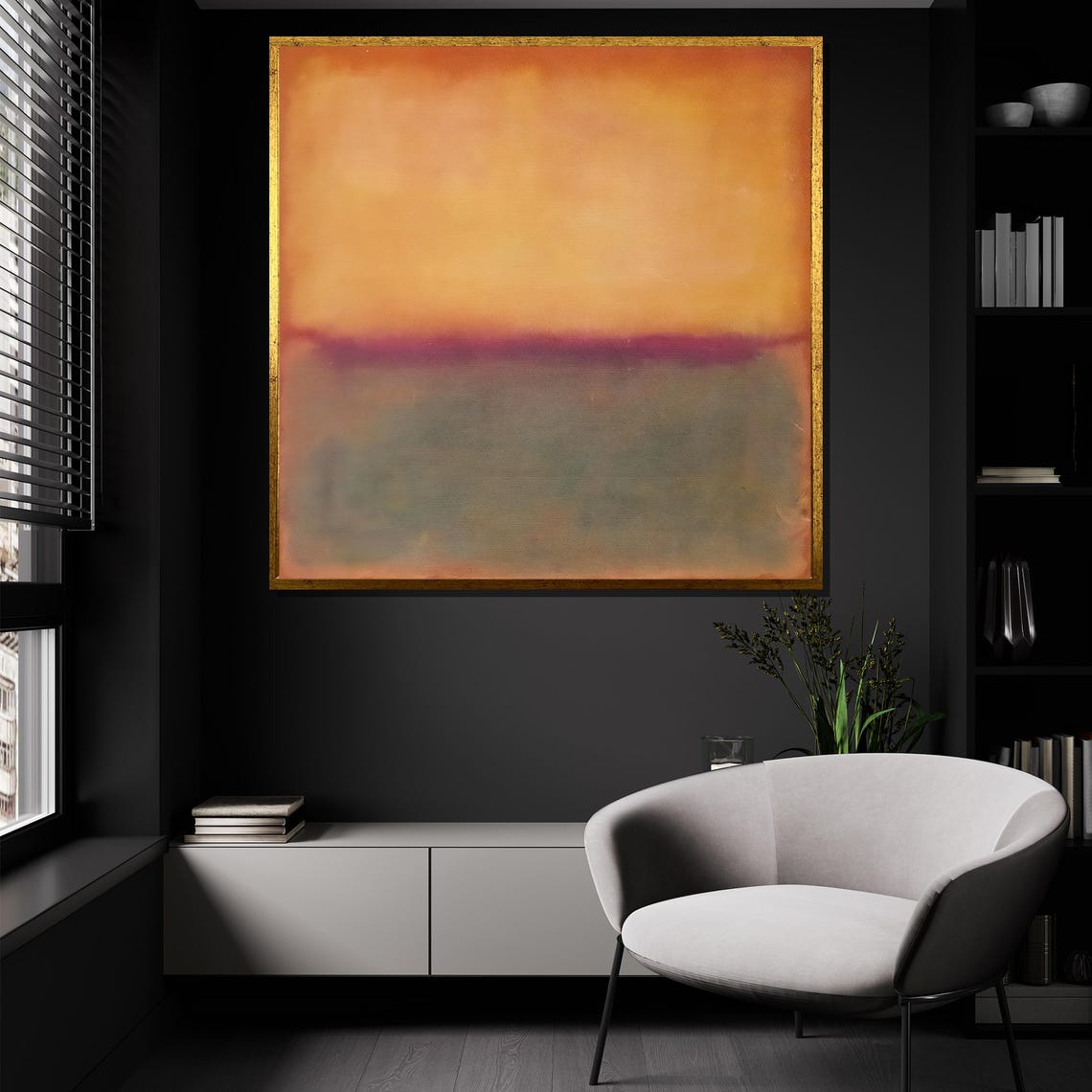 Mark Rothko Earthy Tones Minimalist Organic Color Field Poster