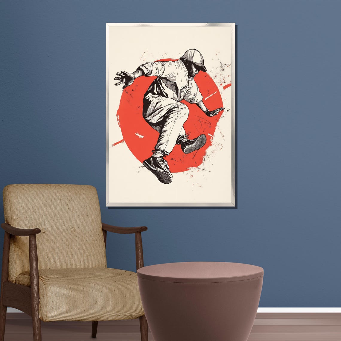 Urban Street Dancer Painting Modern Hip Hop Art Gift For Dance Lovers And Stylish Wall Decor - Image 3