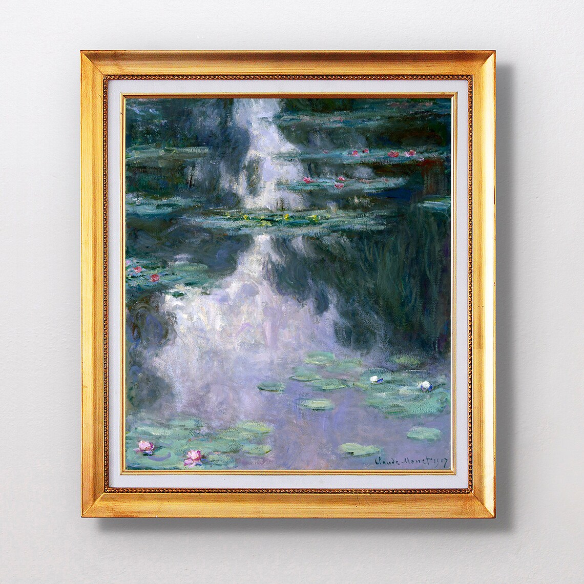 Claude Monet Water Lilies Nymphas Fine Art Glice 1907 Sku 0100